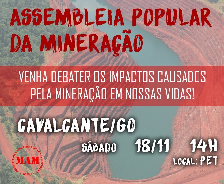 MAM realiza Assembleia Popular da Mineração em Cavalcante
