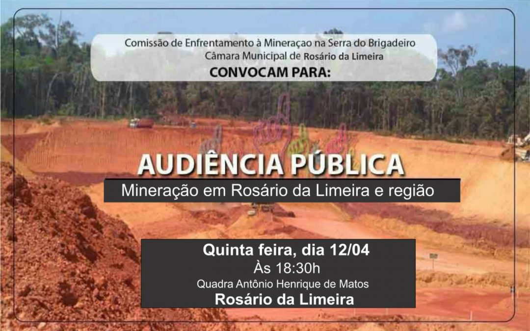 Audiência Pública: Mineração em Rosário da Limeira e Região