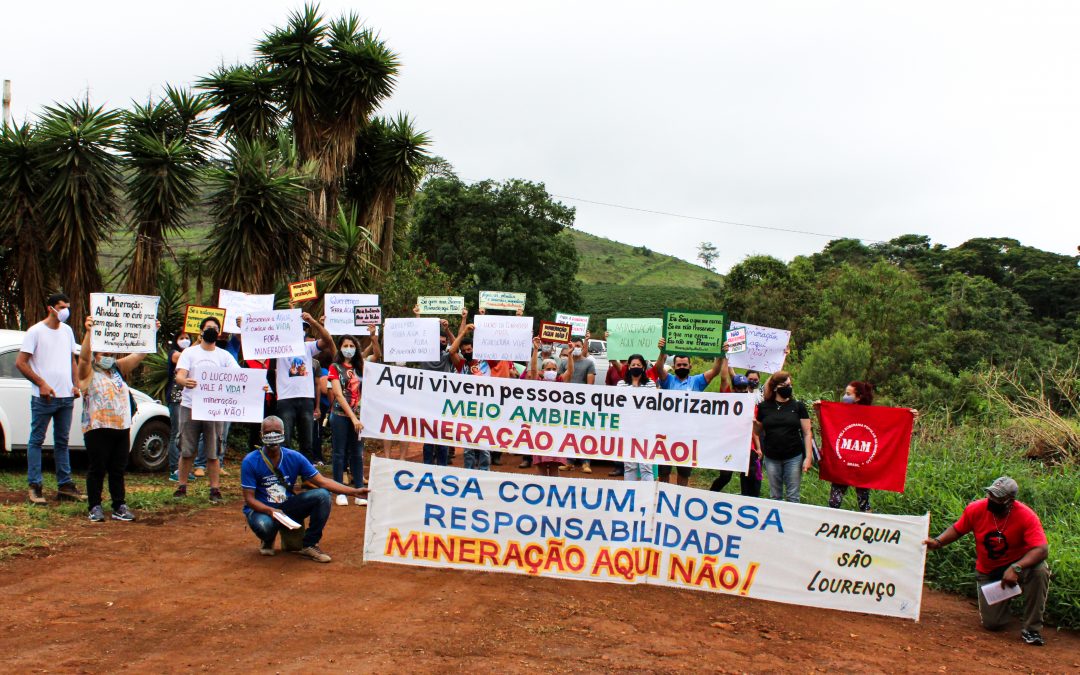 Ato de enfrentamento à mineração acontece em Manhuaçu (MG)