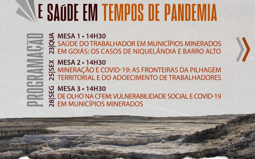 Seminário aborda aspectos do setor da mineração na região de Goiás e suas implicações em tempos de Covid-19