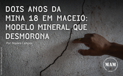 Dois anos da Mina 18 em Maceió: Modelo mineral que desmorona